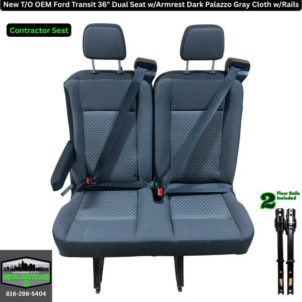 36" Driver Side Armrest w/Tracks Contractor
