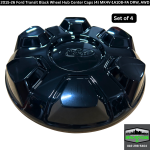 Black Wheel Cap Covers (Set of 4) - Image 2