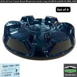 Black Wheel Cap Covers (Set of 4) - Image 3