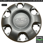 Sparkle Silver Wheel Cap Covers (Set of 2) - Image 2