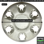 Sparkle Silver Wheel Cap Covers (Set of 2) - Image 4