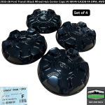 Black Wheel Cap Covers (Set of 4)