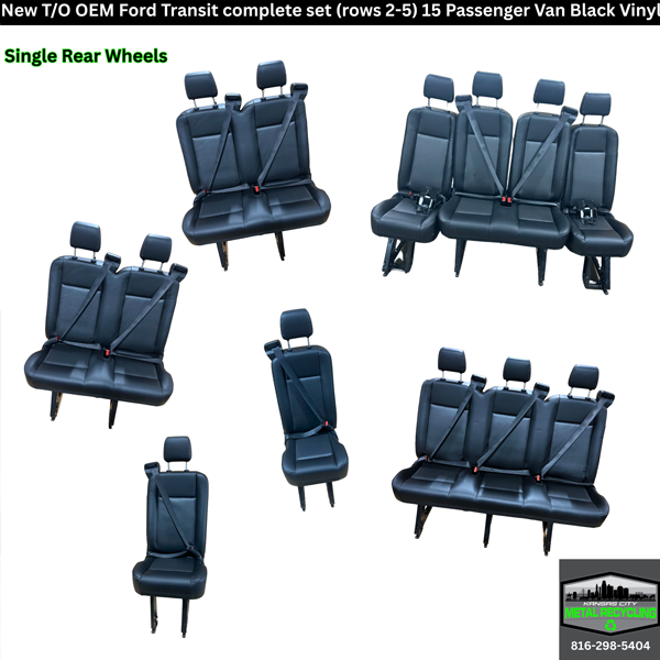 Complete Set 15 Pass Van 1-2-1 Back Row