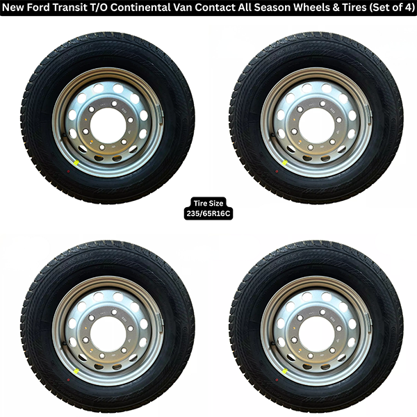 Set of 4 OEM Take Off Wheels & Tires AWD Silver