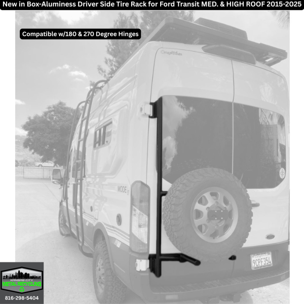 Aluminess Driver Side Tire Rack (Ford Transit)