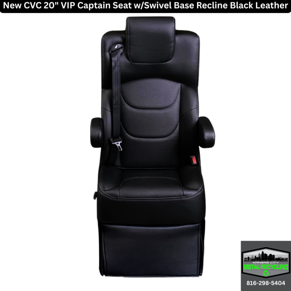 CVC 20" VIP Captain Seat (Black Leather)