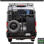 Aluminess Driver Side Ladder/Spare Tire Combo - Image 2