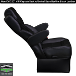 CVC 20" VIP Captain Seat (Black Leather) - Image 3
