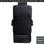 CVC 20" VIP Captain Seat (Black Leather) - Image 4