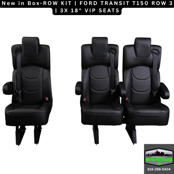 ROW KIT | FORD TRANSIT T150 ROW 3 | 3X 18" VIP SEATS