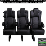 3-Passenger 18” VIP Seat Kit Ford Transit (Row 2)