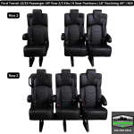 Ford Transit 12/15 Pass. VIP Row 2/3 Kits | 6 Seat Positions | NIB