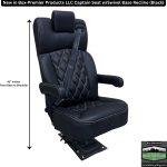 Premier Single Black Captains Seat NIB Swivel Recline Rear Van Conversion Chair - Image 2